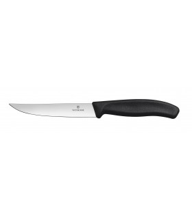Victorinox 6.7903.12 Boite de 6 Couteau steak « gourmet », lame 12 cm inox, manche polypropylène noir