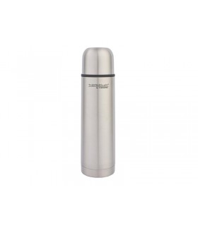 Thermos 128990 Bouteille isotherme THERMOCAFE « EVERYDAY » 1 l, à double paroi en acier inoxydable ultraléger et incassable.