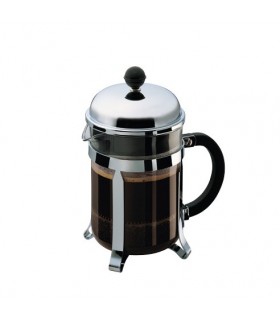 Bodum 1924.16 Cafetiere ChamBord 0,50 l à piston, filtre inox Habillage brillant