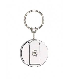 Manufacturer 1320 Chaînette extensible (à enrouleur) boîtier Ø 4 cm avec clip.