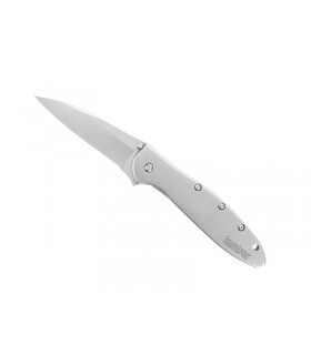 Kershaw ks.1660 Couteau Leek, lame acier 14C28N avec « flipper », manche 10,5 cm acier 410