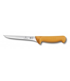 Victorinox 5.8409.16 Couteau désosser, manche grillon® jaune, lame flexible dos droit usée étroite, 16 cm inox.