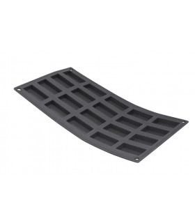 Moul'flex 1976.02 25 mi-financiers 49x26x11cm. Plaques silicone alimentaire pur étuvé, souple et anti-adhésif, dim : 30x17,5 cm