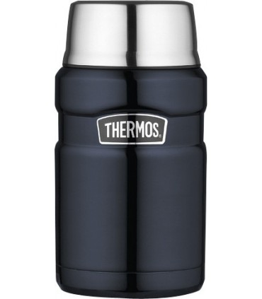 Thermos 123172 Porte-aliments isotherme THERMOS « KING » 0,71 l bleu marine, à double paroi