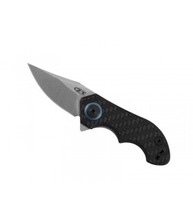 Zero Tolérance  zt.0022 Couteau, lame acier CPM-20CV, manche 7,5 cm fibre de carbone noir au recto et titanium