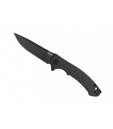 Zero Tolérance  zt.0450cf Couteau  lame acier CPM-S35VN, manche 10,5 cm fibre de carbone noir au recto et titanium au verso,